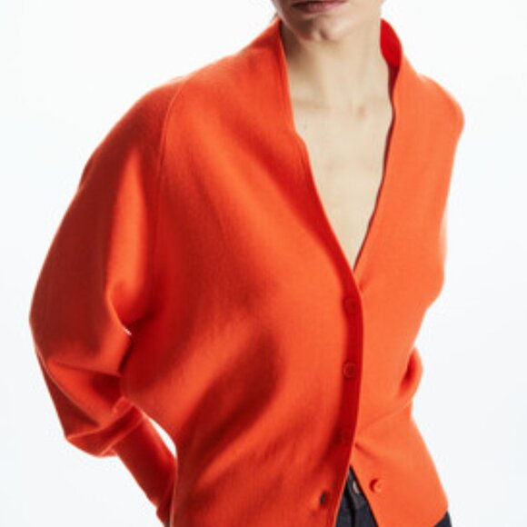 NWOT Cos orange cardigan xs - Picture 2 of 5